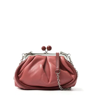 Weekend Max Mara Lisotte Soft Leather Bag In Pink