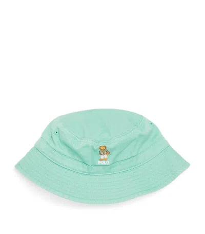 Ralph Lauren Kids' Polo Bear Bucket Hat In Green