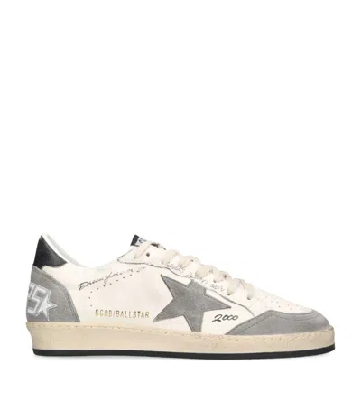 Golden Goose Leather Ball Star Sneakers In White