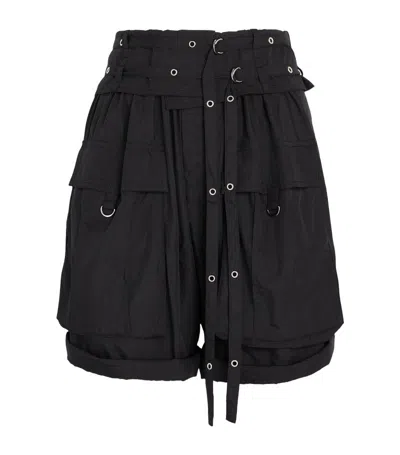 Isabel Marant Heidi Cargo Bermuda Shorts In Black