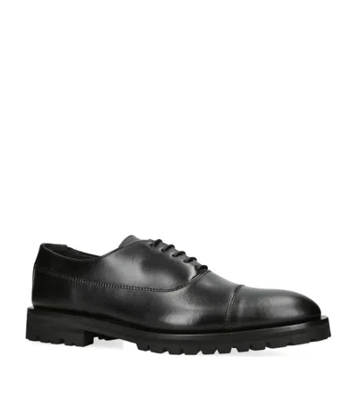 Kurt Geiger Leather Hunter Oxford Shoes In Black