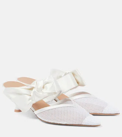 Malone Souliers Marie Mules 45mm In Weiss
