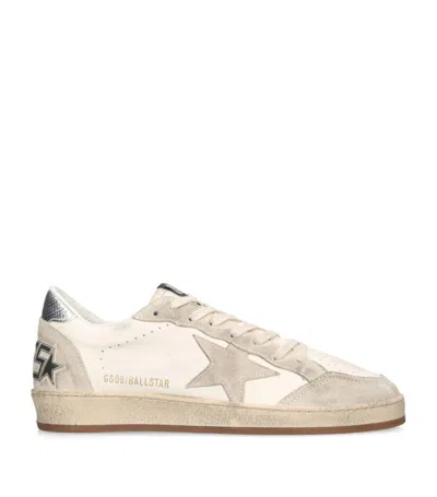 Golden Goose Leather Ball Star Sneakers In White