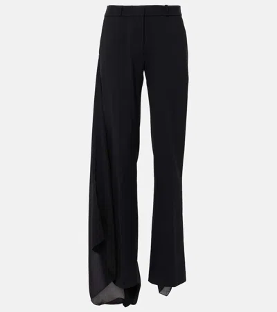 Coperni Draped-detail Tailored Trousers In Black
