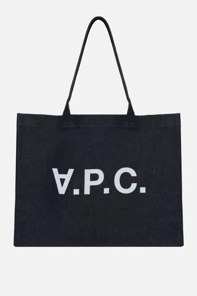 Apc A.p.c. Shopping Bags In Blue