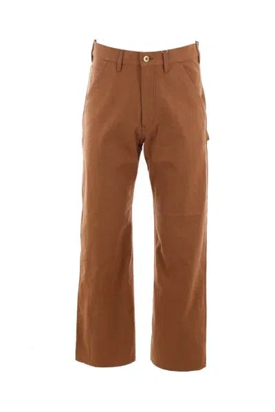 Auralee Trousers In Brown