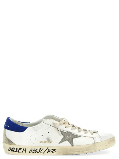 Golden Goose Superstar Sneakers Blue In White