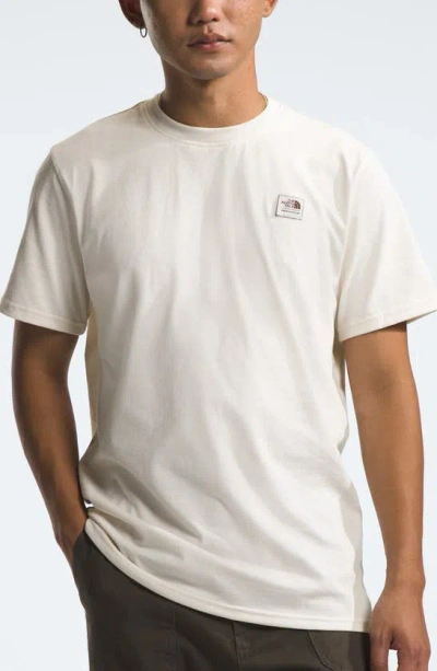 The North Face Heritage Patch T-shirt In White Dune Heather