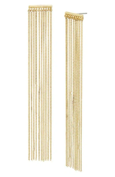Allsaints Fringe Chandelier Earrings In Gold