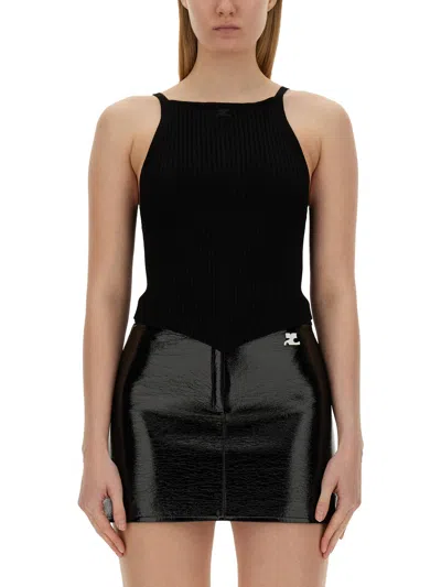 Courrèges Top In Black