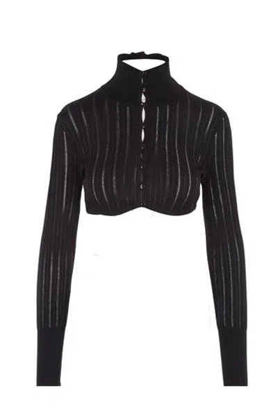 Alaïa Alaia Sweaters In Noir Alaia