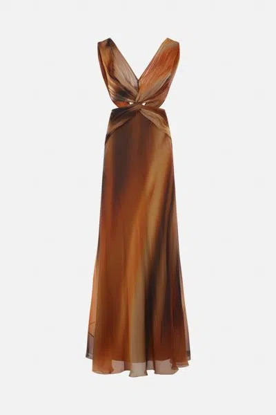 Alberta Ferretti Dresses In Fancy Brown