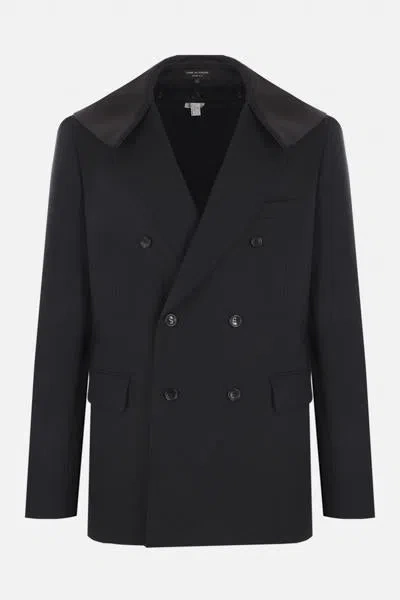 Comme Des Garçons Homme Deux Comme Des Garcons Homme Plus Coats In Black