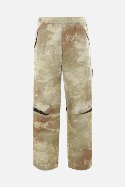 Stone Island Trousers In Natural Beige
