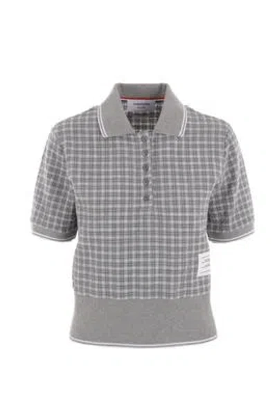 Thom Browne T-shirts And Polos In Med Grey