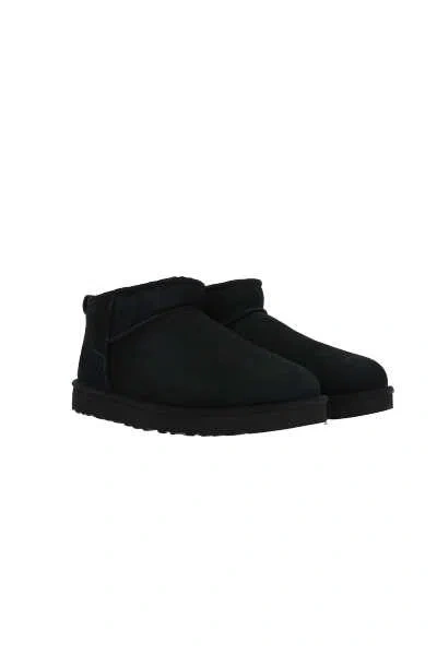 Ugg Black Ultra Mini Suede Boots
