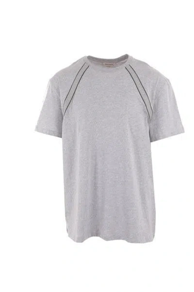 Alexander Mcqueen T-shirts And Polos In Light Pale Grey+mix