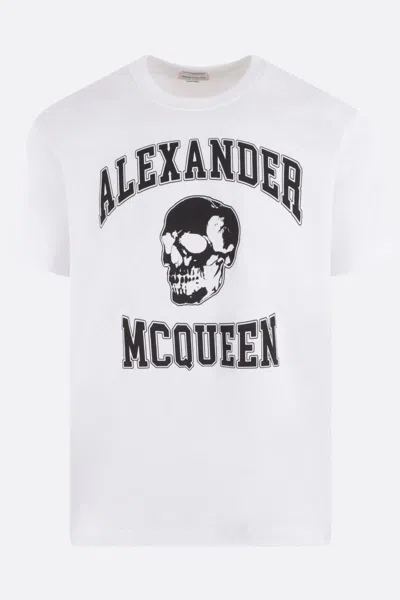 Alexander Mcqueen T-shirts And Polos In White+black