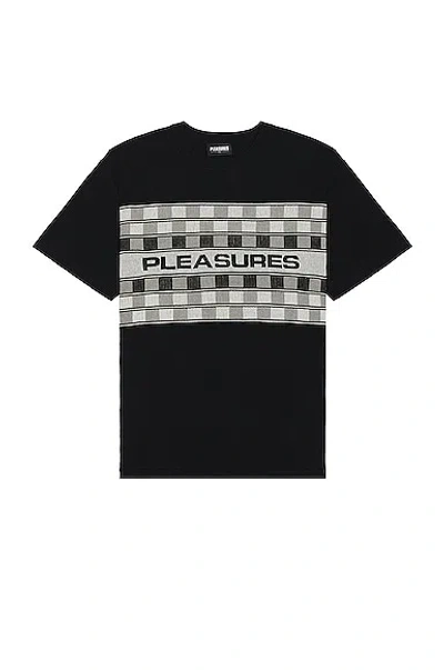 Pleasures Check Knit Shirt In Black