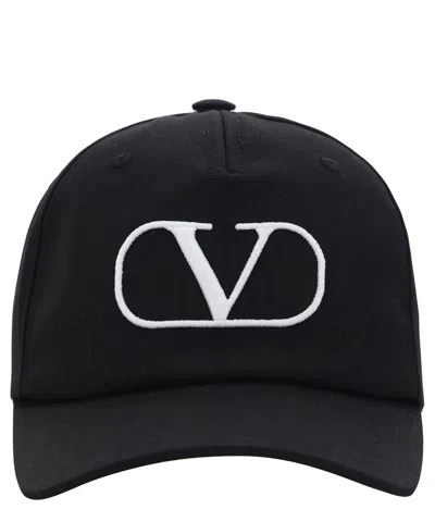 Valentino Garavani Vlogo Hat In Black