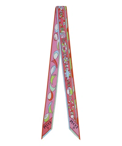 Pucci Printed Silk Bandeau In Multicolor