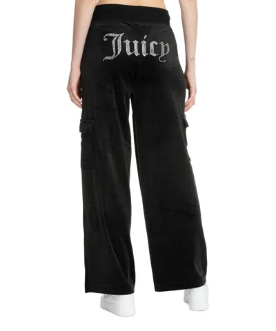 Juicy Couture Audree Cargo Trousers In Black