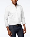 Tommy Hilfiger Capote Mens Woven Classic Fit Button-down Shirt In Bright White