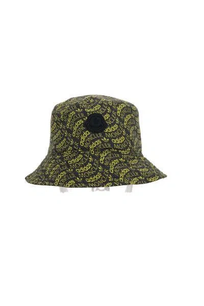 Moncler Genius X Adidas Printed Bucket Hat In Yellow