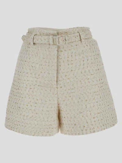 Self-portrait Self Portrait Shorts In Neutral