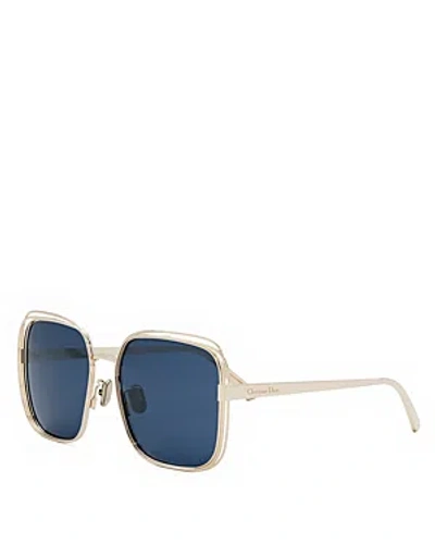 Dior Fil S1u Sunglasses In Gold/blue Solid