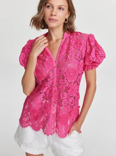 Robert Graham Mila Shirt In Pink