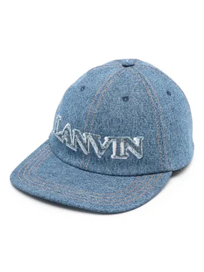 Lanvin Logo-appliqué Denim Cap