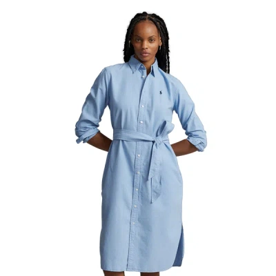 Polo Ralph Lauren Polo Pony Cotton Dress In Blue