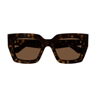 Bottega Veneta Bv1212s 002 Sunglasses In 002 Havana