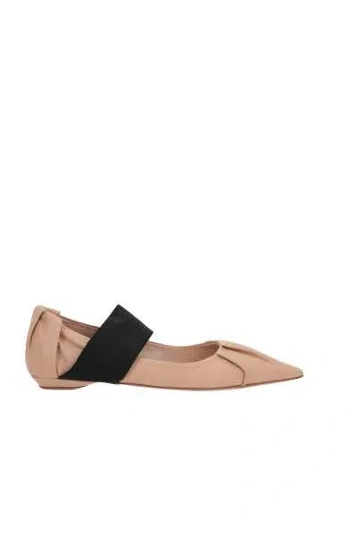 Bruno Frisoni Flat Shoes In Nude