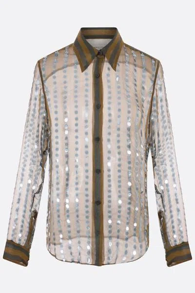 Dries Van Noten Shirts In Brown