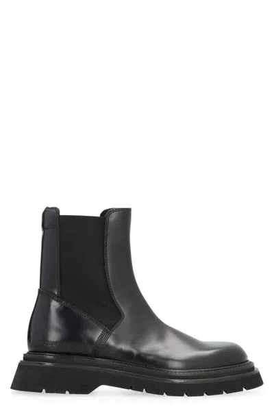 Dsquared2 Urban Leather Ankle Boots In Black