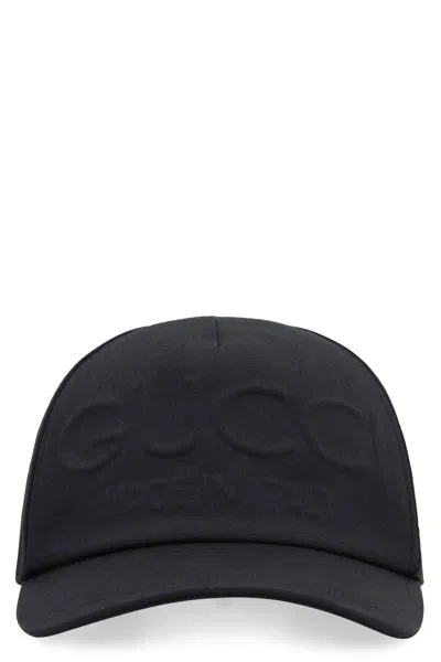 Gucci Gg Embossed Baseball Cap In Black