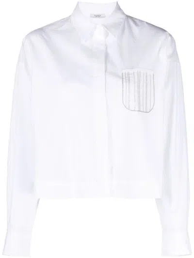 Peserico Shirt With Pocket In White