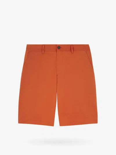 Maison Kitsuné Bermuda Shorts In Orange