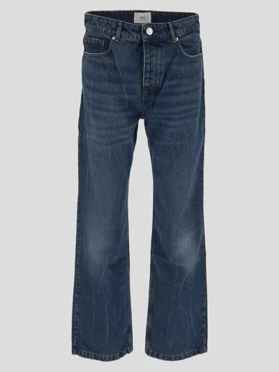 Ami Alexandre Mattiussi Ami-alexandre Mattiussi Baggy Fit Jeans In Usedblue