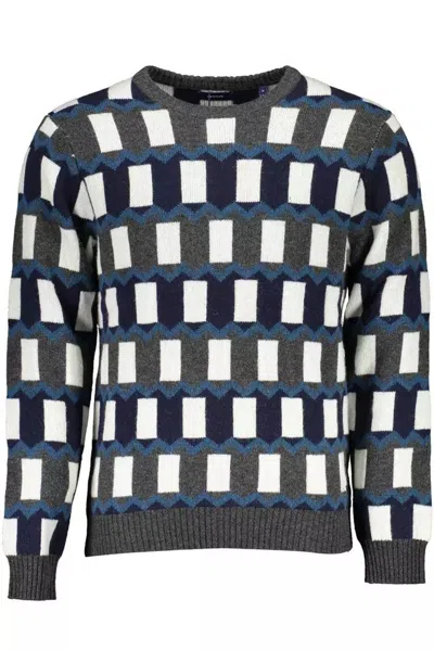 Gant Blue Wool Sweater In Gray