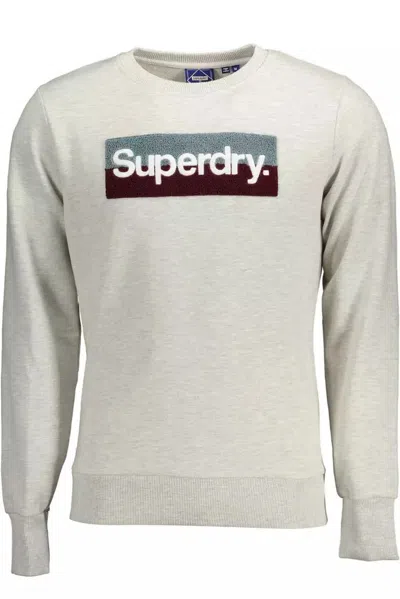 Superdry Gray Cotton Sweater In Grey