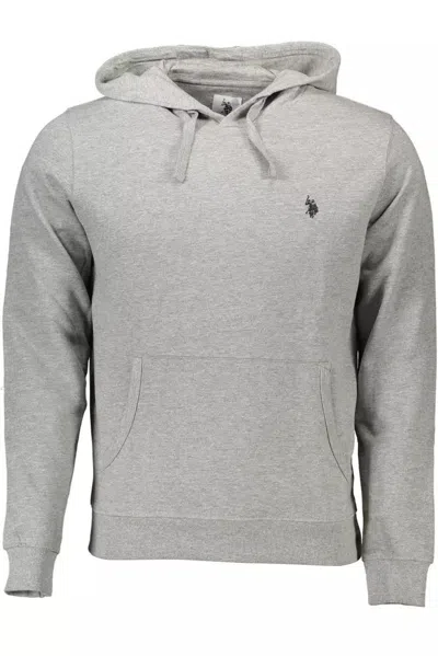 U.s. Polo Assn Gray Cotton Sweater In Grey