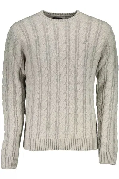 Gant Gray Wool Sweater In Grey