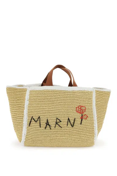 Marni Medium Sillo Tote Bag In Mixed Colours