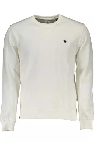 U.s. Polo Assn White Cotton Sweater