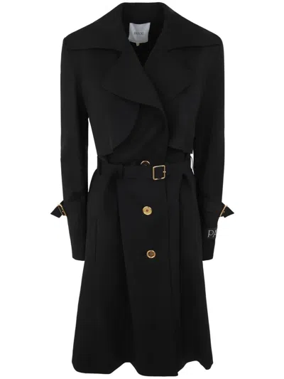 Patou Signature Trenchcoat Clothing In Black