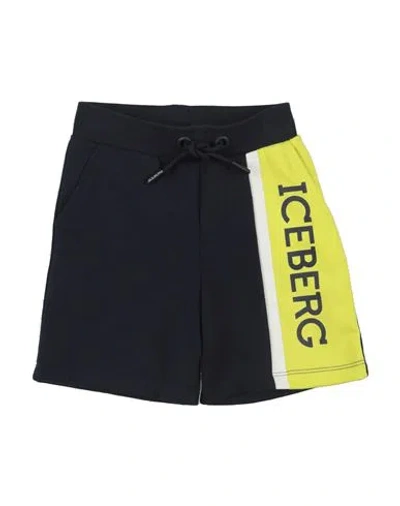 Iceberg Babies'  Newborn Boy Shorts & Bermuda Shorts Midnight Blue Size 3 Cotton, Polyester