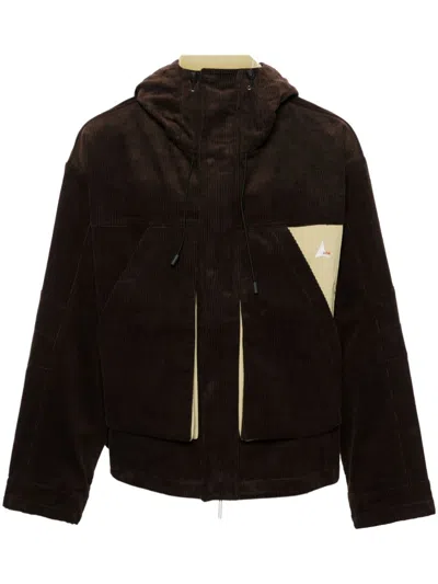 Roa Brown Corduroy Hooded Jacket